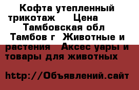 Кофта утепленный трикотаж M › Цена ­ 400 - Тамбовская обл., Тамбов г. Животные и растения » Аксесcуары и товары для животных   